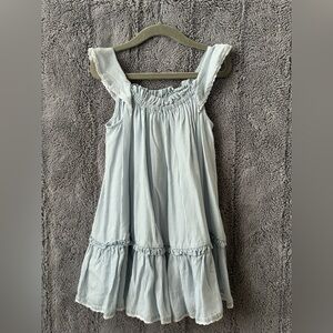 Tahari Girls White and Blue Dress Size 2T